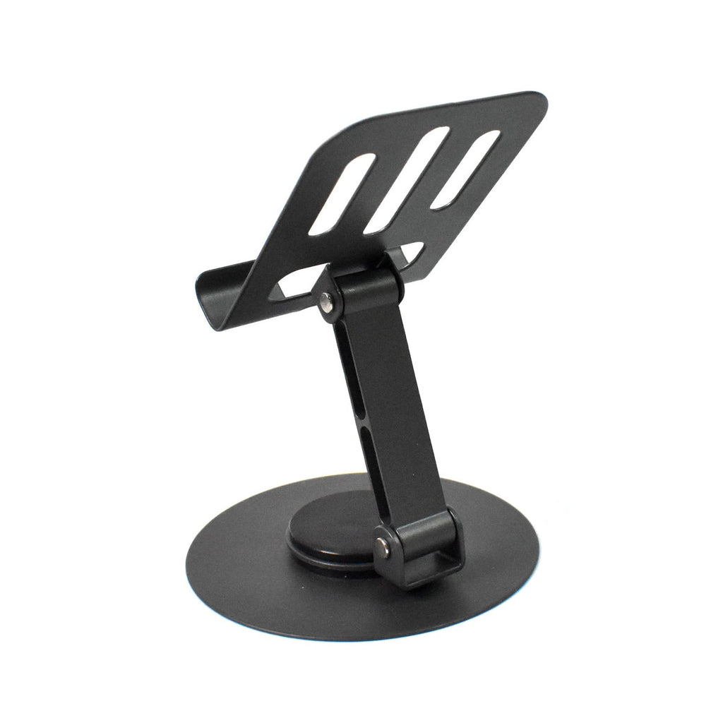 Premium Adjustable Metal Mobile & Tablet Stand – 360° Rotating, Foldable, Heavy-Duty Desk Holder