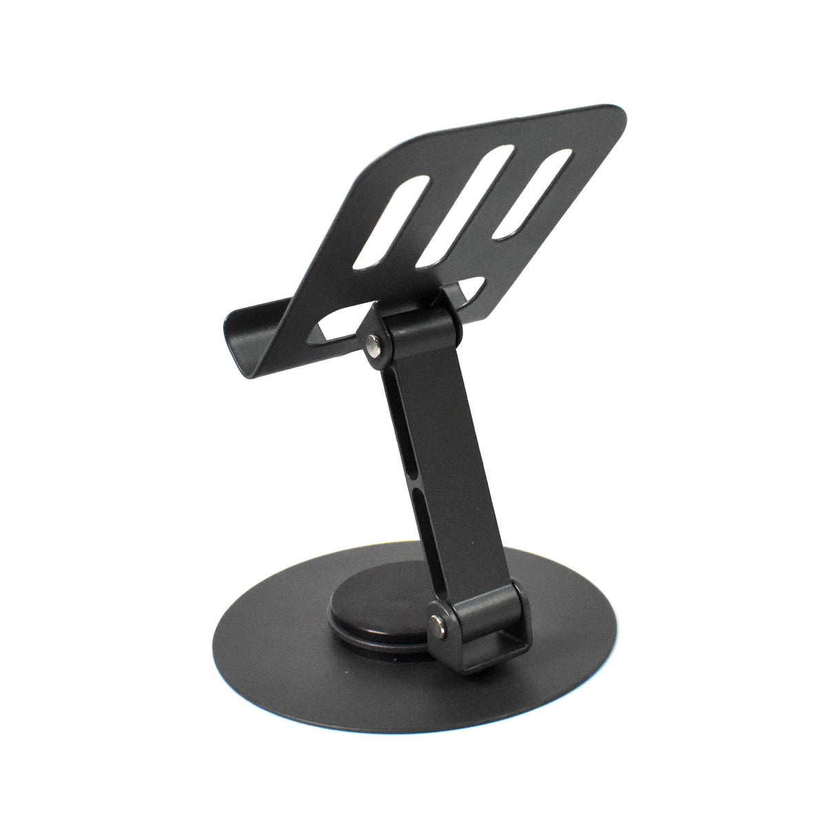 Premium Adjustable Metal Mobile & Tablet Stand – 360° Rotating, Foldable, Heavy-Duty Desk Holder