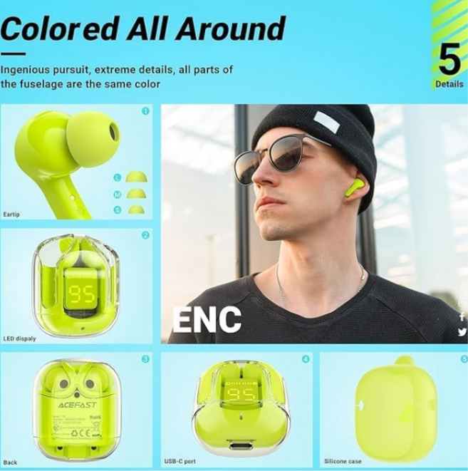 EXCLUSIVE 60% EAD OFFER – EARLY ACCESS DISCOUNT! 



Brand: Generic
S.I Enterprises Air31 Earbuds Wireless Crystal Transparent Bluetooth 5.3 Air 31 Ear Buds Wireless Headset Transparent Charging Case Heavy B