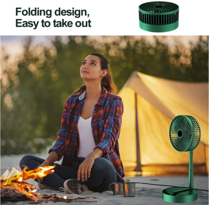 Brand: EXPORTTANZA EXPORTTANZA USB Rechargeable Desk Fan||Telescopic Electric Desktop Fan, Height Adjustable, Foldable & Portable for Travel/Carry||Silent Table Top Personal Fan for Bedside, Office Table(Multi Color)