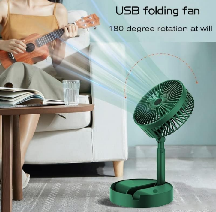 Brand: EXPORTTANZA EXPORTTANZA USB Rechargeable Desk Fan||Telescopic Electric Desktop Fan, Height Adjustable, Foldable & Portable for Travel/Carry||Silent Table Top Personal Fan for Bedside, Office Table(Multi Color)