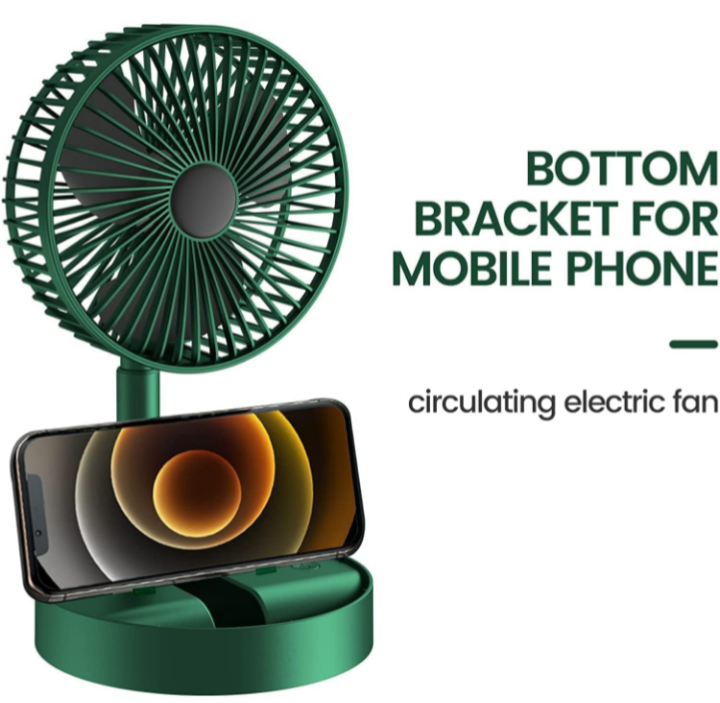 Brand: EXPORTTANZA EXPORTTANZA USB Rechargeable Desk Fan||Telescopic Electric Desktop Fan, Height Adjustable, Foldable & Portable for Travel/Carry||Silent Table Top Personal Fan for Bedside, Office Table(Multi Color)